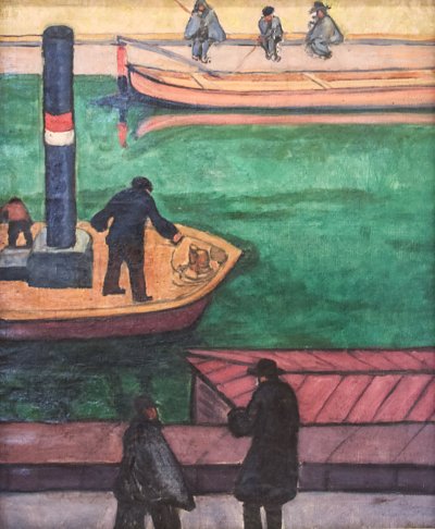 Boaters von Lajos Tihanyi als Kunstdruck auf Leinwand