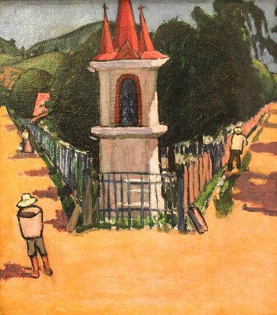 Chapel of the Virgin Mary in Nagybanya von Lajos Tihanyi als Kunstdruck auf Leinwand