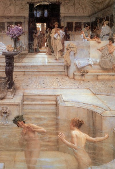 A Favourite Custom von Lawrence Alma-Tadema als Kunstdruck auf Leinwand