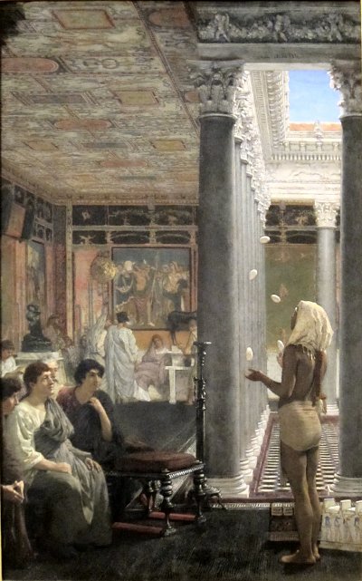 A Juggler von Lawrence Alma-Tadema als Kunstdruck auf Leinwand