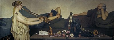 Pompeian Scene or The Siesta von Lawrence Alma-Tadema als Kunstdruck auf Leinwand