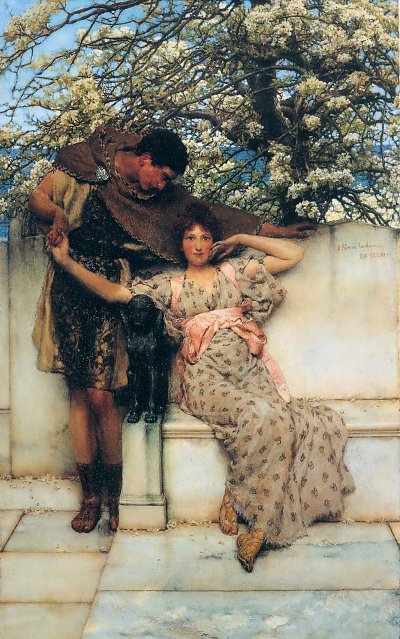 Promise of Spring von Lawrence Alma-Tadema als Kunstdruck auf Leinwand