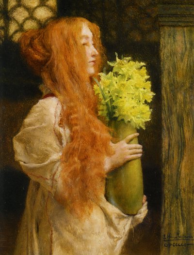 Spring Flowers von Lawrence Alma-Tadema als Kunstdruck auf Leinwand