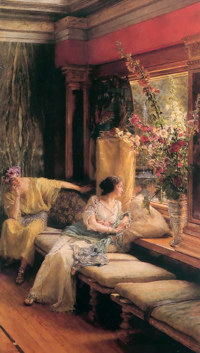 Vain Courtship von Lawrence Alma-Tadema als Kunstdruck auf Leinwand