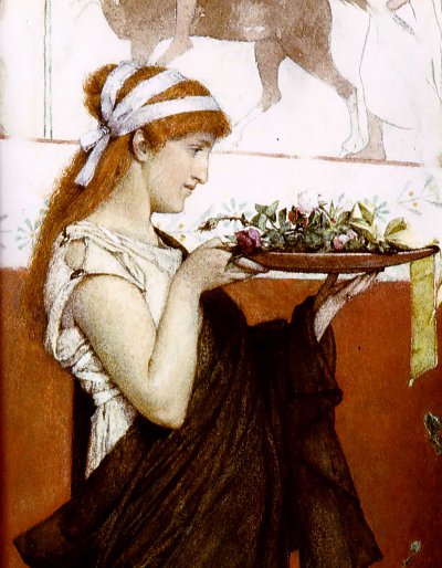 Votive offering von Lawrence Alma-Tadema als Kunstdruck auf Leinwand