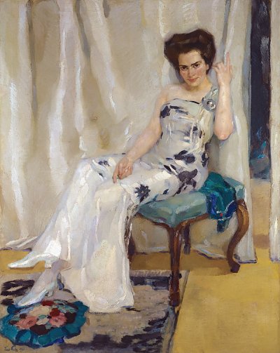 Cara Sophia Koehler nee Goldammer von Leo Putz als Kunstdruck auf Leinwand