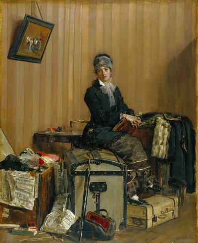 Cara Sophia Kohler von Leo Putz als Kunstdruck auf Leinwand