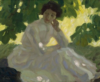 Heisser Tag von Leo Putz als Kunstdruck auf Leinwand