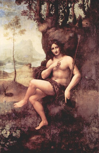 Bachus von Leonardo da Vinci als Kunstdruck auf Leinwand