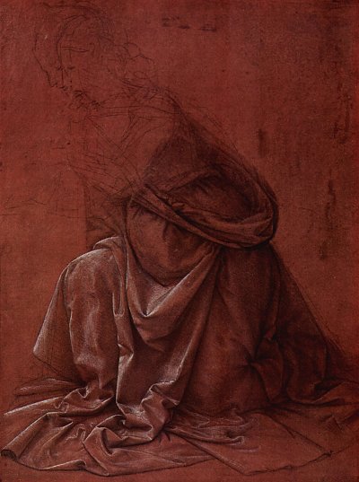 Draperiestudie 2 von Leonardo da Vinci als Kunstdruck auf Leinwand