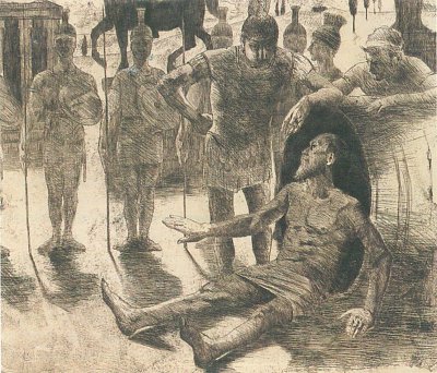 Alexander und Diogenes von Lovis Corinth als Kunstdruck auf Leinwand