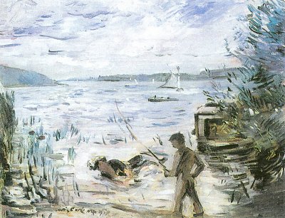 Am Mueritzsee von Lovis Corinth als Kunstdruck auf Leinwand