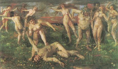 Bacchanale von Lovis Corinth als Kunstdruck auf Leinwand