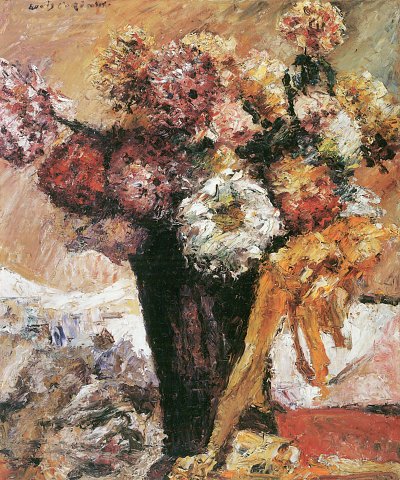Chrysanthemen II von Lovis Corinth als Kunstdruck auf Leinwand