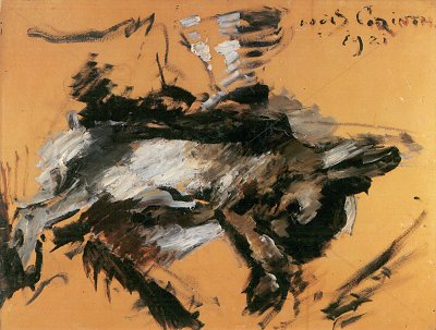 Der Hase von Lovis Corinth als Kunstdruck auf Leinwand