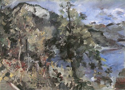 Der Jochberg am Walchensee von Lovis Corinth als Kunstdruck auf Leinwand