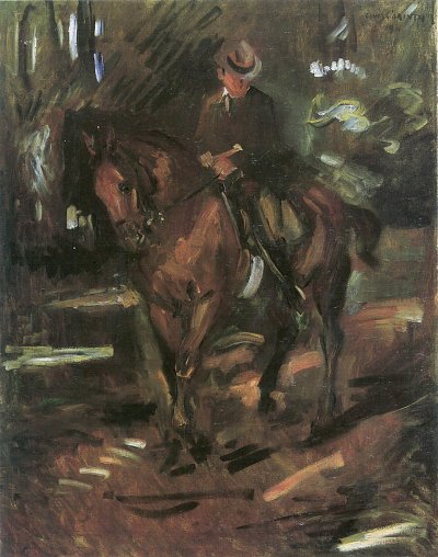 Der Morgenritt von Lovis Corinth als Kunstdruck auf Leinwand
