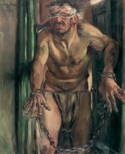 Der geblendete Simson von Lovis Corinth als Kunstdruck auf Leinwand
