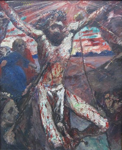 Der rote Christus von Lovis Corinth als Kunstdruck auf Leinwand