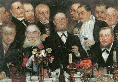 Die Logenbrueder von Lovis Corinth als Kunstdruck auf Leinwand