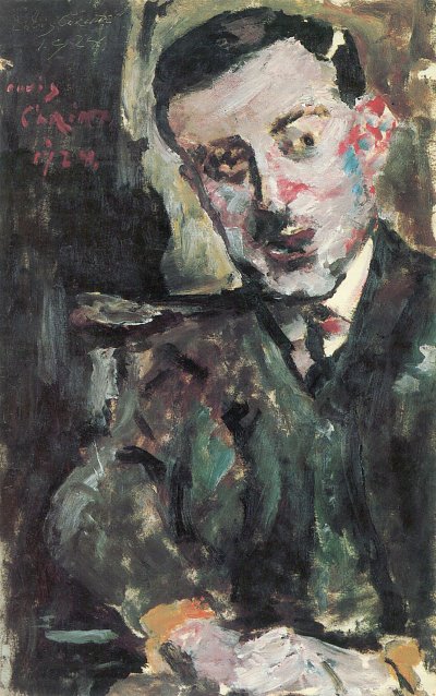 Dr Arthur Rosin im Stuhl von Lovis Corinth als Kunstdruck auf Leinwand