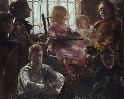 Familie Rumpf von Lovis Corinth als Kunstdruck auf Leinwand