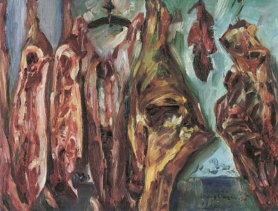 Fleischerladen von Lovis Corinth als Kunstdruck auf Leinwand