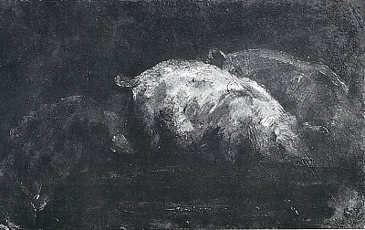 Fressende Schweine von Lovis Corinth als Kunstdruck auf Leinwand