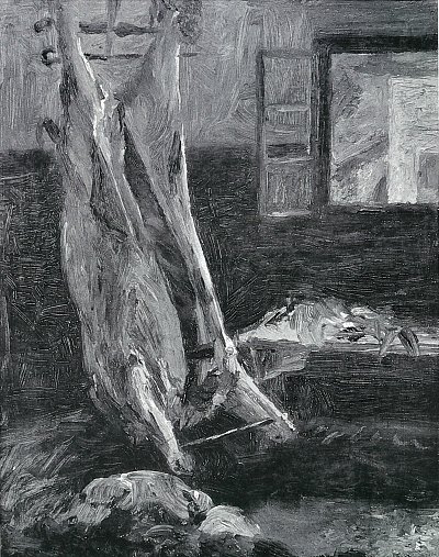 Geschlachteter Ochse von Lovis Corinth als Kunstdruck auf Leinwand