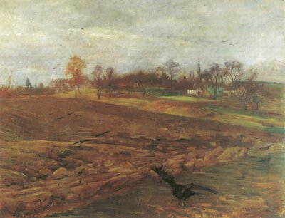 Grosse Rabenlandschaft von Lovis Corinth als Kunstdruck auf Leinwand