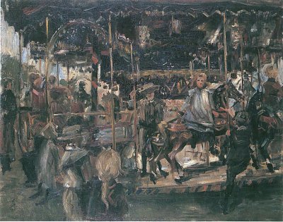Karussell von Lovis Corinth als Kunstdruck auf Leinwand