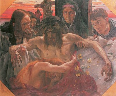 Kreuzabnahme von Lovis Corinth als Kunstdruck auf Leinwand