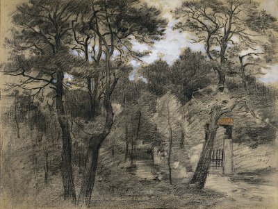 Landschaft von Lovis Corinth als Kunstdruck auf Leinwand