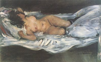 Liegender Akt von Lovis Corinth als Kunstdruck auf Leinwand