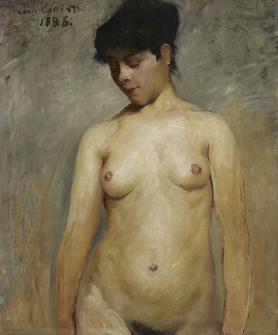 Maedchenakt von Lovis Corinth als Kunstdruck auf Leinwand