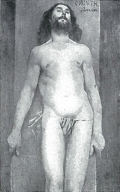 Maennlicher Akt von Lovis Corinth als Kunstdruck auf Leinwand