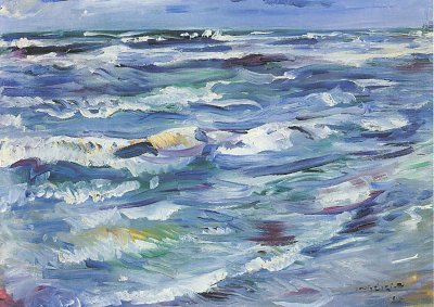 Meer bei La Spezia von Lovis Corinth als Kunstdruck auf Leinwand