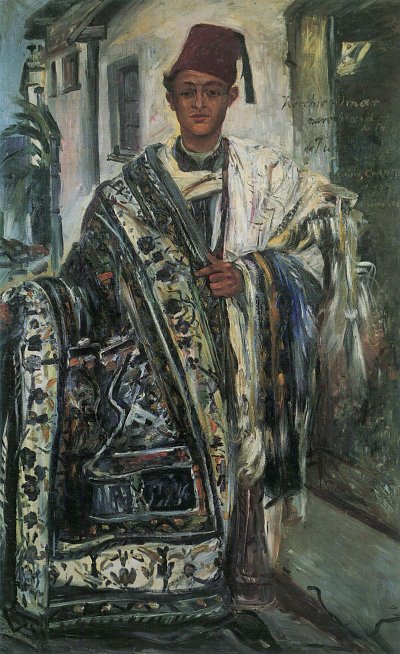 Orientalischer Teppichhaendler von Lovis Corinth als Kunstdruck auf Leinwand