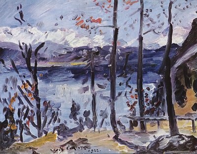 Ostern am Walchensee von Lovis Corinth als Kunstdruck auf Leinwand