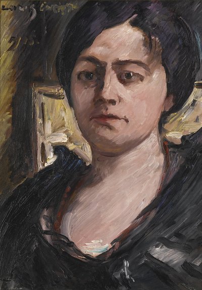 Portraet Charlotte Corinth von Lovis Corinth als Kunstdruck auf Leinwand