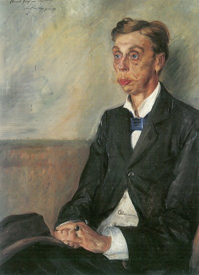 Portraet Eduard Graf von Kayserling von Lovis Corinth als Kunstdruck auf Leinwand