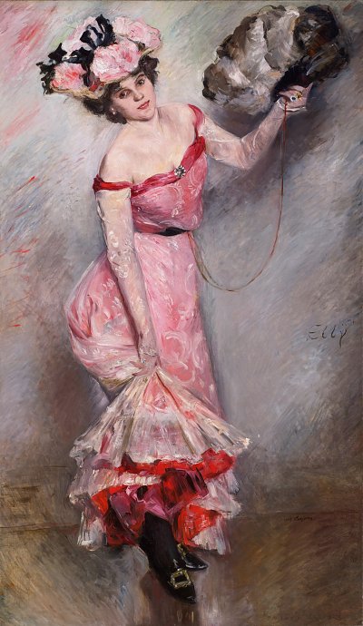 Portraet Elly von Lovis Corinth als Kunstdruck auf Leinwand