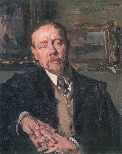 Portraet Eugene Gorge von Lovis Corinth als Kunstdruck auf Leinwand
