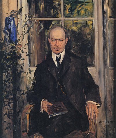 Portraet Henry B Simms von Lovis Corinth als Kunstdruck auf Leinwand