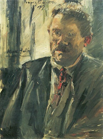Portraet Max Halbe von Lovis Corinth als Kunstdruck auf Leinwand