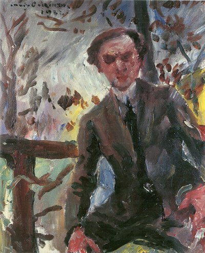 Portraet des Malers Leo Michelson von Lovis Corinth als Kunstdruck auf Leinwand