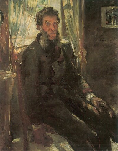 Portraet des Ohm Friedrich Corinth von Lovis Corinth als Kunstdruck auf Leinwand