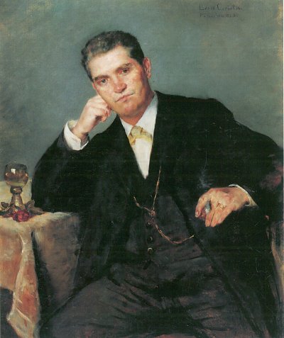 Portraet des Vaters von Lovis Corinth als Kunstdruck auf Leinwand