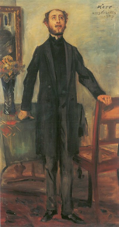 Portrait of Alfred Kerr von Lovis Corinth als Kunstdruck auf Leinwand