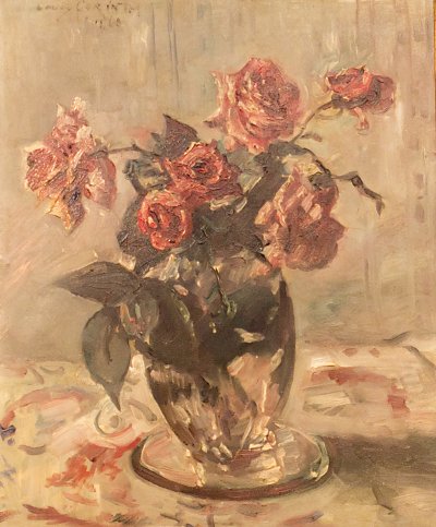 Rosa Rosen von Lovis Corinth als Kunstdruck auf Leinwand